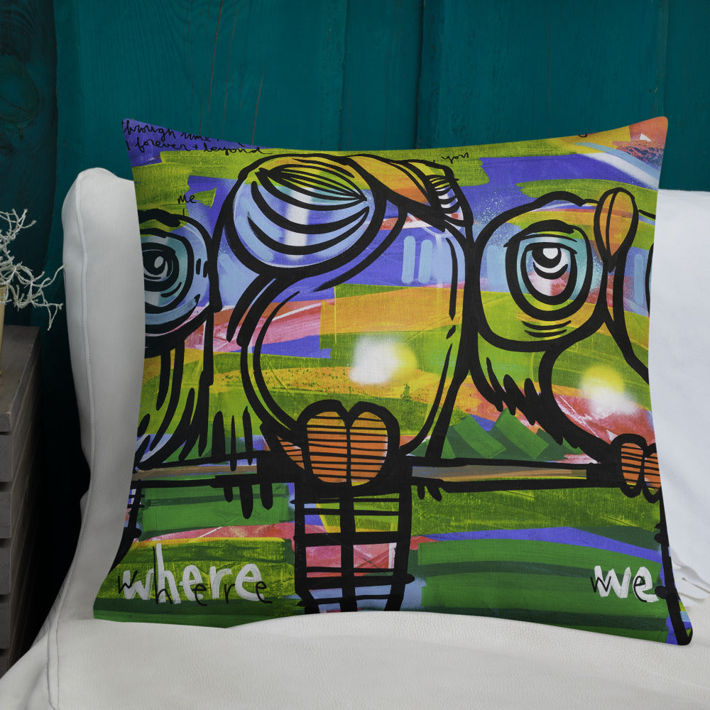 Right Here Where We Belong – Lebo Premium Throw Pillow
